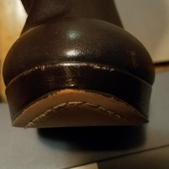 Vince Camuto Womens Brown Leather Platform Bootie - Picture 8 of 8